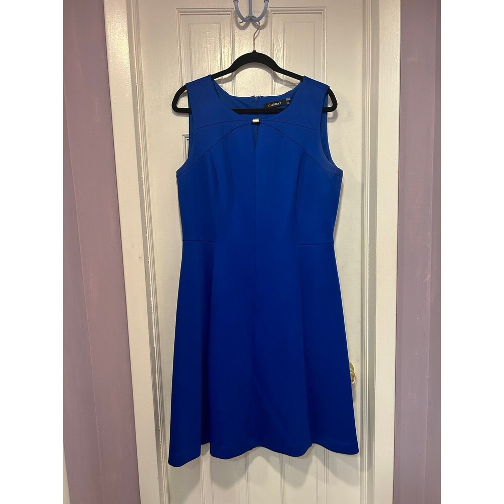 Ellen Tracy Women’s Royal Blue Work Dress